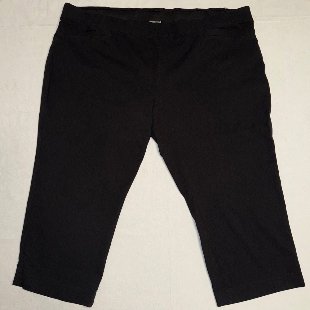 Avenue Black‎ Petite Capri Pants Women's Size 30W Plus Size Stretch